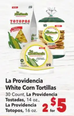 Vallarta Supermarkets La Providencia White Corn Tortillas offer