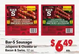 Vallarta Supermarkets Bar-S Sausage offer