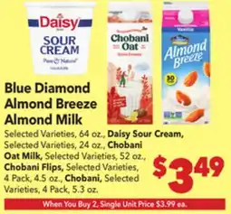 Vallarta Supermarkets Blue Diamond Almond Breeze Almond Milk offer