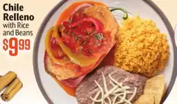 Vallarta Supermarkets Chile Relleno with Rice and Beans offer