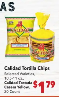 Vallarta Supermarkets Calidad Tortilla Chips offer