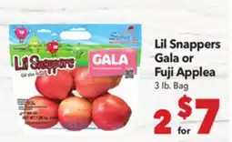 Vallarta Supermarkets Lil Snappers Gala or Fuji Applea offer