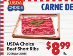 Vallarta Supermarkets USDA Choice Beef Short Ribs/COSTILLA DE RES offer