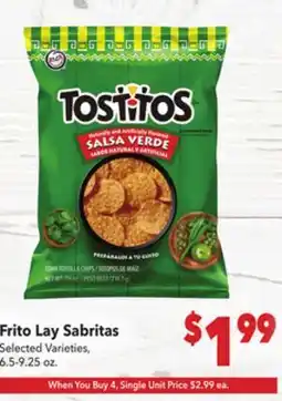 Vallarta Supermarkets Frito Lay Sabritas offer