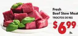 Vallarta Supermarkets Fresh Beef Stew Meat/TROCITOS DE RES offer
