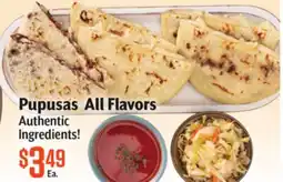 Vallarta Supermarkets Pupusas All Flavors offer