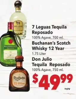 Vallarta Supermarkets 7 Leguas Tequila Reposado offer