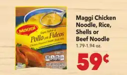 Vallarta Supermarkets Maggi Chicken Noodle, Rice, Shells or Beef Noodle offer