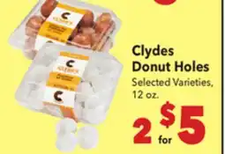 Vallarta Supermarkets Clydes Donut Holes offer