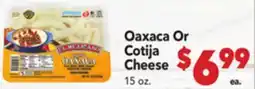 Vallarta Supermarkets Oaxaca Or Cotija Cheese offer