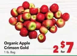 Vallarta Supermarkets Organic Apple Crimson Gold offer