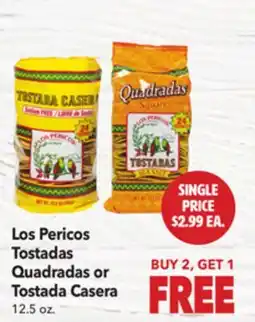 Vallarta Supermarkets Los Pericos Tostadas Quadradas or Tostada Casera offer