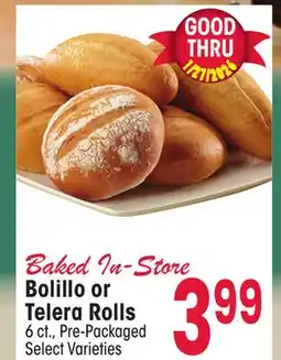 Jewel-Osco Bolillo or Telera Rolls offer