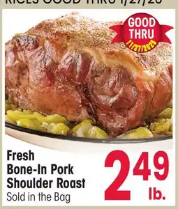 Jewel-Osco Fresh Bone-In Pork Shoulder Roast offer