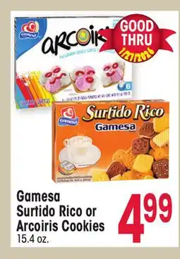 Jewel-Osco Gamesa Surtido Rico or Arcoiris Cookies 15 offer
