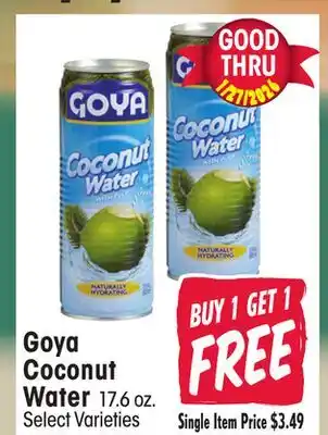 Jewel-Osco Goya Coconut Water offer