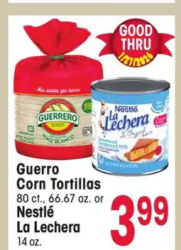 Jewel-Osco Guerro Corn Tortillas 80 ct., 66.67 oz. or Nestlé La Lechera 14 oz offer