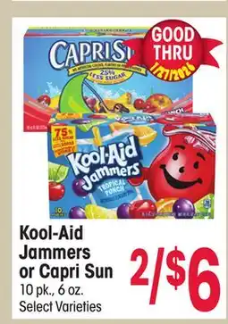 Jewel-Osco Kool-Aid Jammers or Capri Sun offer