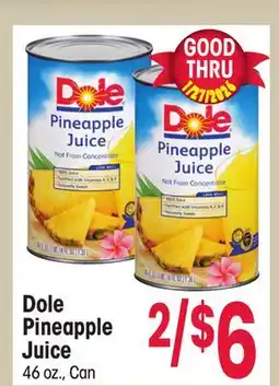 Jewel-Osco Dole Pineapple Juice offer