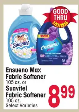 Jewel-Osco Ensueno Max Fabric Softener 105 oz. or Suavitel Fabric 105 oz offer