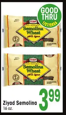 Jewel-Osco Ziyad Semolina offer