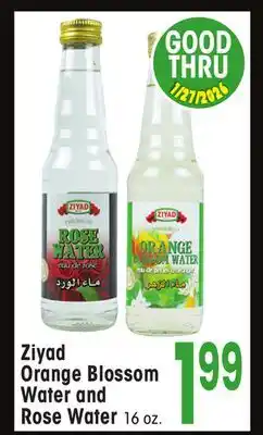 Jewel-Osco Ziyad Orange Blossom Water and Rose Water offer