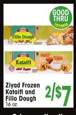 Jewel-Osco Ziyad Frozen Kataifi and Fillo Dough offer