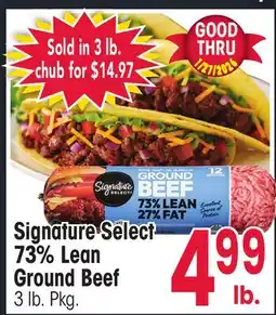 Jewel-Osco Signature Select 73% Lean Ground Beef offer
