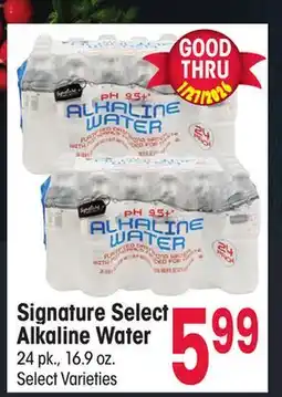 Jewel-Osco Signature Select Alkaline Water offer
