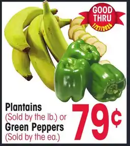 Jewel-Osco Plantains or Green Peppers offer