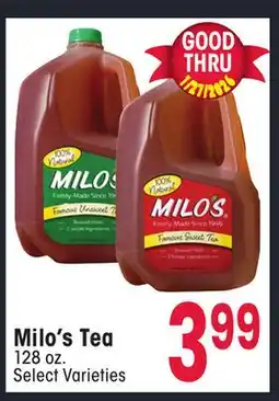 Jewel-Osco Milo's Tea offer