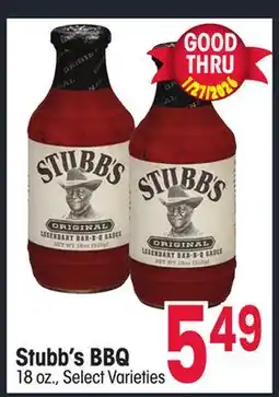 Jewel-Osco Stubb's BBQ offer