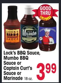 Jewel-Osco Lock's BBQ Sauce, Mumbo BBQ Sauce or Captain Curt's Sauce or Marinade offer
