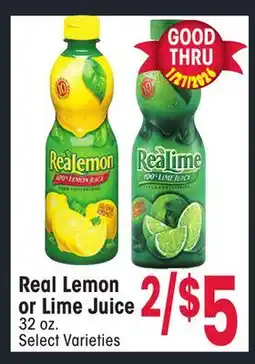 Jewel-Osco Real Lemon or Lime Juice offer