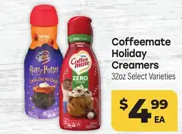 Tony’s Fresh Market Coffeemate Holiday Creamers offer