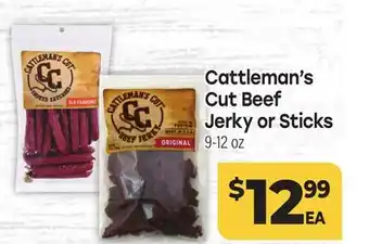Tony’s Fresh Market Cattleman's Cut Beef Jerky or Sticks offer