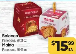 Tony’s Fresh Market Balocco Panettone, 28.21oz Maina Panettone 26.45oz offer