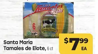 Tony’s Fresh Market Santa María Tamales de Elote offer