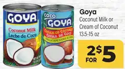 Tony’s Fresh Market Goya Coconut Milk Coconut Cream offer