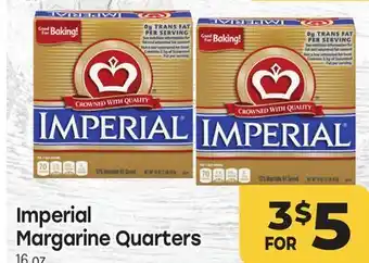 Tony’s Fresh Market Imperial Margarine Quarters offer