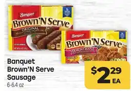 Tony’s Fresh Market Banquet Brown'N Serve Sausage offer