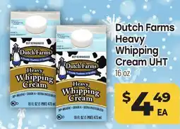Tony’s Fresh Market Dutch Farms Heavy Whipping Cream UHT offer