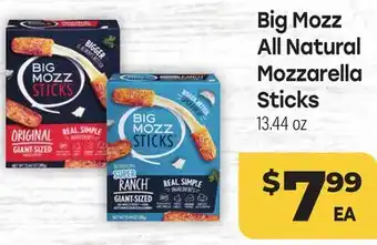 Tony’s Fresh Market Big Mozz All Natural Mozzarella Sticks offer