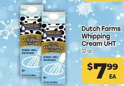 Tony’s Fresh Market Dutch Farms Whipping Cream UHT offer