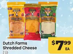 Tony’s Fresh Market Dutch Farms Shredded Cheese offer
