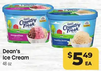 Tony’s Fresh Market Dean's Ice Cream offer