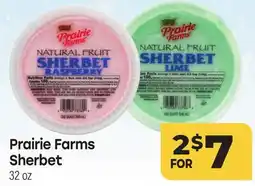 Tony’s Fresh Market Prairie Farms Sherbet offer
