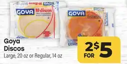 Tony’s Fresh Market Goya Discos offer