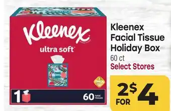Tony’s Fresh Market Kleenex Facial Tissue Holiday Box offer