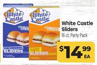 Tony’s Fresh Market White Castle Sliders offer
